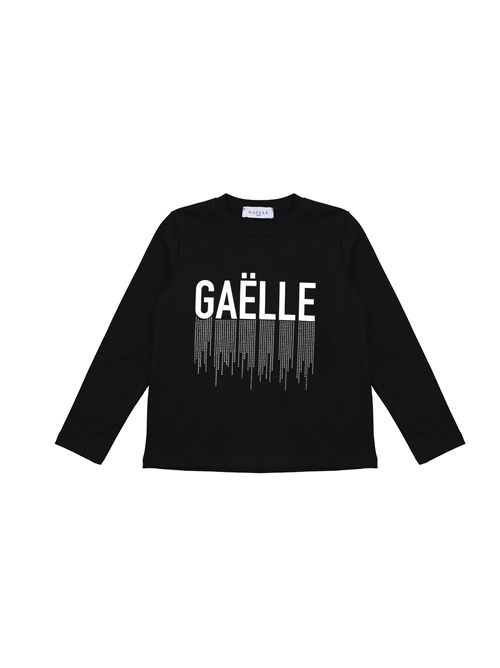 T-shirt, bambina, logata. GAELLE PARIS | 2741M00640BK